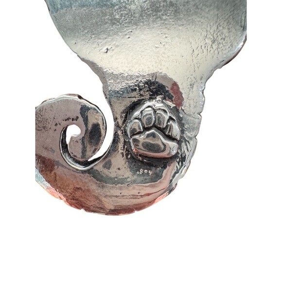 .999 Sterling Silver Large Seahorse Nautical Sea Life Statement Charm Pendant - Picture 3 of 6